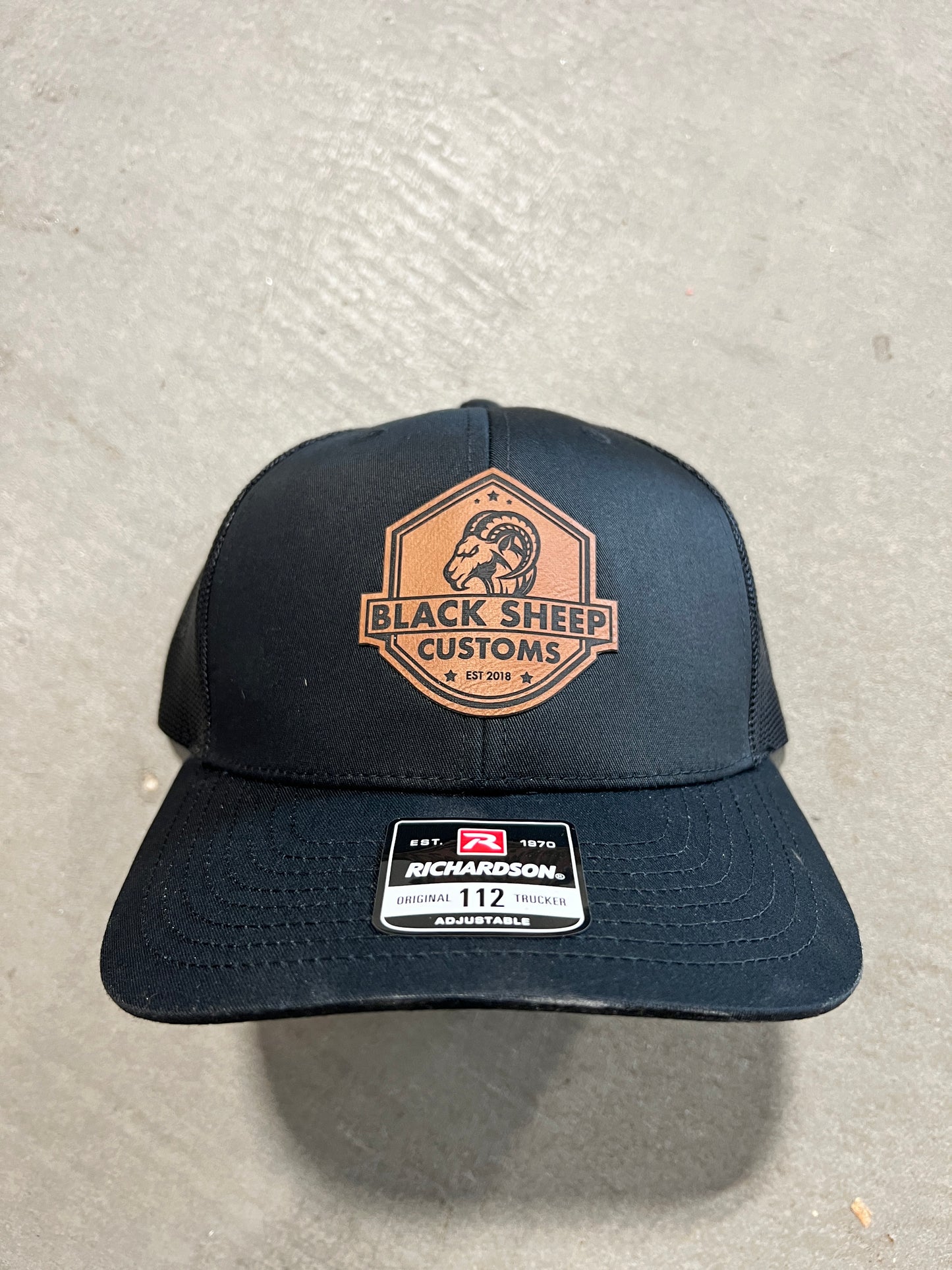 Leather Patch Trucker Hat
