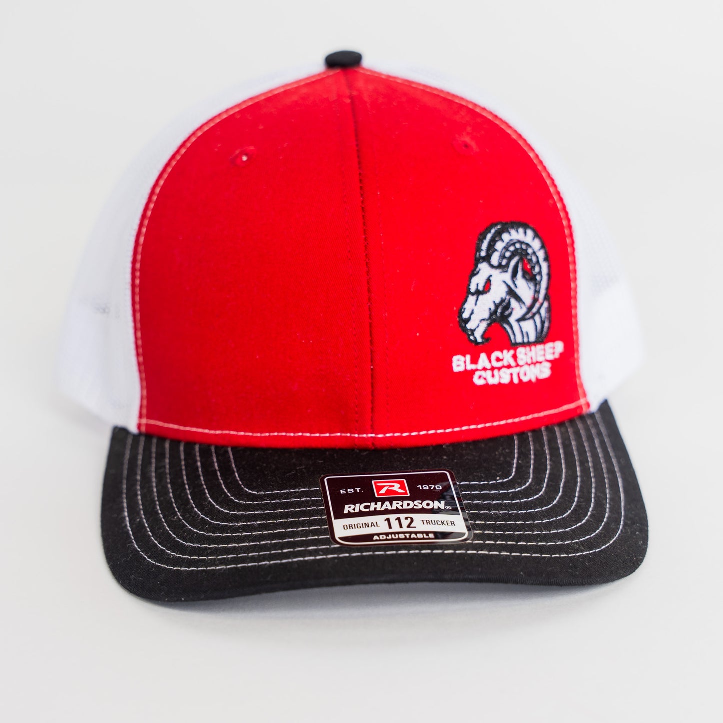 Red, Black & White Trucker Hat