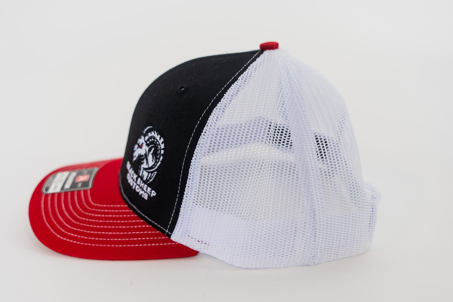 Black, Red & White Trucker Hat